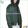 Chegada nova moda inverno bonito com capuz zip-frente homens jaqueta